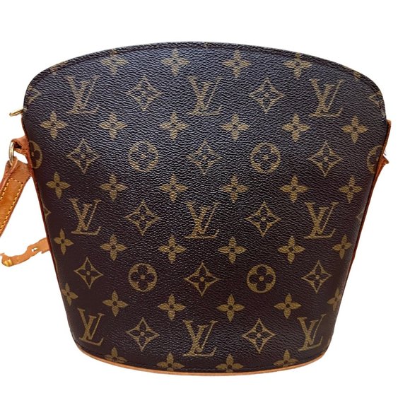 Louis Vuitton Black and Tan Monogram Crossbody Bag - Picture 3 of 11